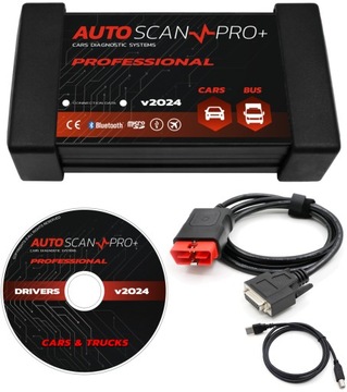 AUTOSCAN PRO+ PROFESSIONAL 2024 TESTER INTERFEJS DIAGNOSTYCZNY SKANER J. PL