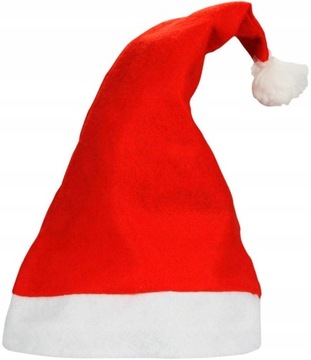 CZAPKA MIKOŁAJ STRÓJ PRZEBRANIE ŚWIĘTA GWIAZDOR