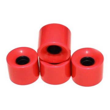 КОЛЕСА ДЛЯ СКЕЙБОРДА С ПОДШИПНИКАМИ КОЛЕСА 60 ММ НАБОР ИЗ 4 КОЛЕС КРАСНОЕ ЗОЛОТО