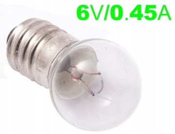 Żarówka rowerowa 6V/ 0.45A do lampy pod DYNAMO