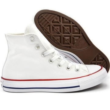Converse buty trampki białe wysokie Hi All Star M7650 39