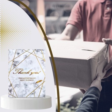 Курьер Foloopaki Strong 255x370 Золотой мрамор благодарит вам 50 шт.