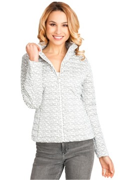 ПУХОВИК ПЕРЕХОДНЫЙ ЖЕНСКИЙ СТЕГАНЫЙ, БЕЛЫЙ