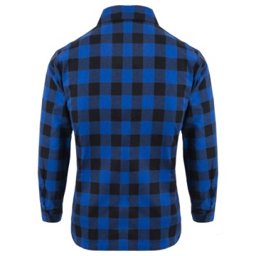 Рубашка FLANEL WORKING SHIRT 100% BOTH MENS OSH COLOUR BLUE check, размер XL