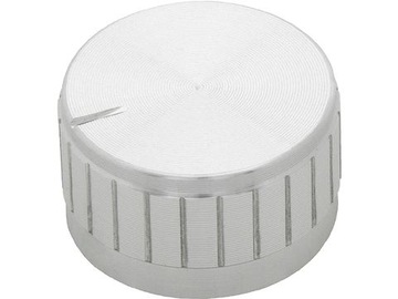 Gałka pokrętło potencjometra srebrna 30mm