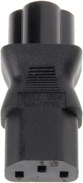 IEC 320 C13 gniazdo do wtyczki C6 3-biegunowa wty
