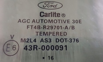 ОКНО КУЗОВА ЛЕВОЕ ЗАДНЕЕ FORD EDGE SPORT 16 лет