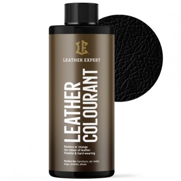 Farba do skóry naturalnej i ekoskóry Black 500ml Leather Expert Colourant