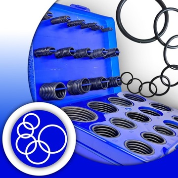 ORINGI GUMKI USZCZELKI GUMOWE ZESTAW ORINGÓW 419 SZTUK NBR OLEJOODPORNE