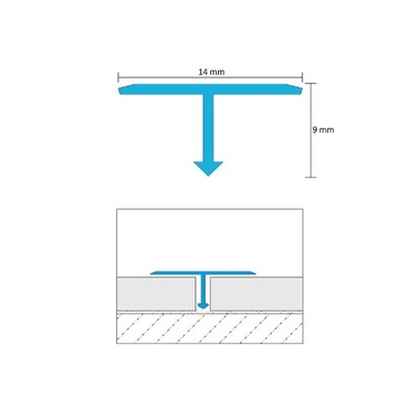 ДЕКОРАТИВНАЯ НАПОЛЬНАЯ ПОЛОСКА ЗОЛОТАЯ ЛАТУНЬ 1,4х270