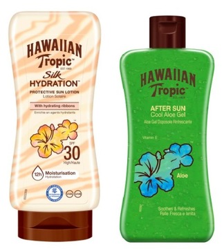 Hawaiian Tropic do opalania SPF30 + żel chłodzący