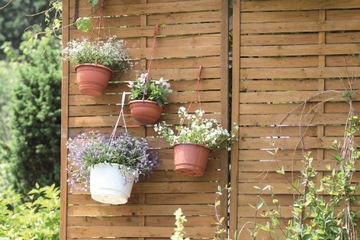 ПРОИЗВОДСТВЕННЫЙ ГОРШОК ПОДВЕСНОЙ, 27см, КРУГЛЫЙ БАЛКОН, С КРЮЧКОМ, 4,5 Л