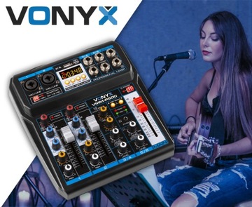 4-канальный микшер Vonyx VMM-P500 с Bluetooth DSP и MP3-плеером