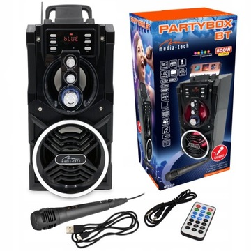 PARTYBOX караоке Bluetooth MP3 FM 800 Вт 3 микрофона