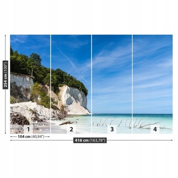 TAPETA flizelinowa Rugia, Niemcy - 416x254