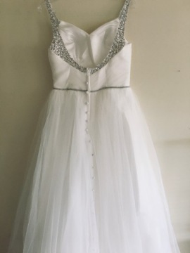 ЛИНИЯ СВАДЕБНЫХ ПЛАТЬЕВ цвета слоновой кости – шлейф 44 XXL 14