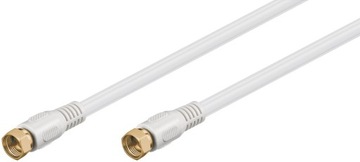 Kabel FF SAT antenowy POZŁACANE WTYKI Goobay 1,5m