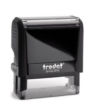 TRODAT PRINTY STAMP 4914 ЧЕРНЫЙ+ЛАСТИК ДИЗАЙН