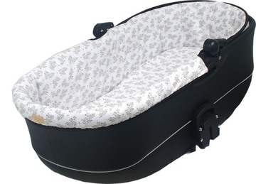 USZTYWNIONA WKŁADKA MATERACYK DO GONDOLI WÓZKA Z BUDĄ NA ZAMEK BAWEŁNA