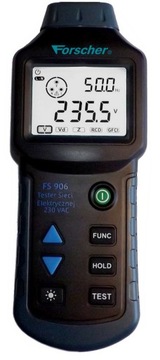 Tester Instalacji Elektrycznej RCD FORSCHER FS906 + Świadectwo wzorcowania