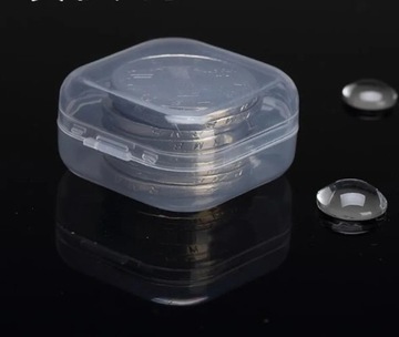 50pcs Transparent small box mini parts box plastic box small square box