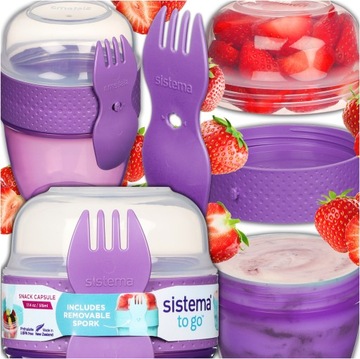 POJEMNIK NA ŻYWNOŚĆ BIDON LUNCHBOX ŚNIADANIOWY DO PRACY BIURA 515 ML