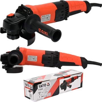 SZLIFIERKA KĄTOWA 125MM 1400W YATO KĄTÓWKA UCHWYT