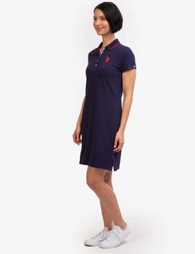 US Polo Assn. dámske šaty TIPPED modré XXL