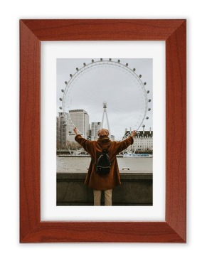 Ramka 13x18 passe-partout 10x15 Italia brąz