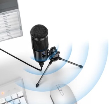 НОВЫЙ USB-МИКРОФОН BEE ДЛЯ КОМПЬЮТЕРНОГО ЕМКОСТНОГО ИГРОВОГО СТОЛБА + ПОДСТАВКА