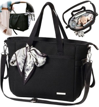 BabyOno TORBA do wózka DLA MAMY Carmen czarna