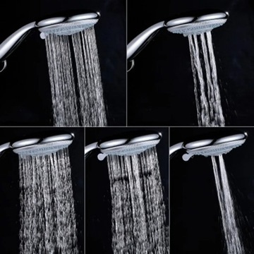 SŁUCHAWKA PRYSZNICOWA 5-FUNKCYJNA start-stop DUŻA