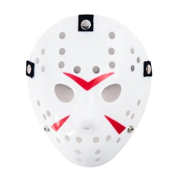 MASKA PIĄTEK 13-GO JASON HALLOWEEN STRÓJ BIAŁA