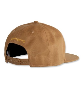 CARHARTT czapka z daszkiem Ashland Cap brązowa snapback prosty daszek