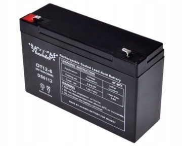 AKUMULATOR ŻELOWY OT12-6 12Ah 6V POJAZD ZABAWKA