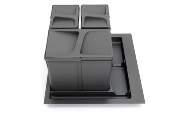 Контейнер для сортировки мусора для шкафа разделения мусора 60 HAFELE 2x 7л 1x 15