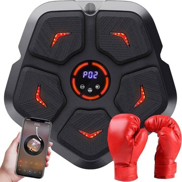 MUSIC BOXING MACHINE W TRENINGOWY ŚCIANA BOKSERSKA 9 TRYBÓW+ RĘKAWICE