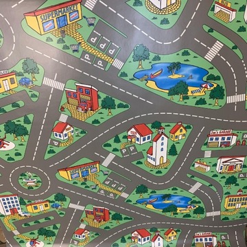 ЛИНОЛЕУМ ПВХ КОВРОВОЕ ПОКРЫТИЕ ДЕТСКИЕ УЛИЧНЫЕ ДОРОЖКИ 2м