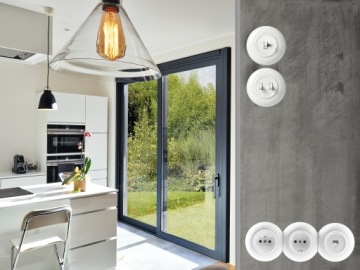 РОЗЕТКА LOFT РЕТРО 230В С JLM ШТЫРЬКОМ БЕЗ РАМКИ