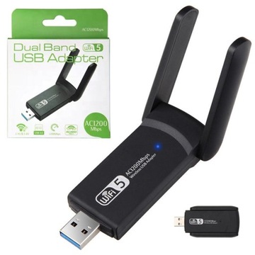 KARTA SIECIOWA WI-FI ADAPTER USB 3.0 1200Mbps DUAL