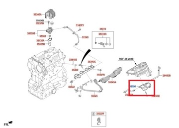 PRZEPUSTNICA POWIETRZA 351002C900 DO KIA STINGER