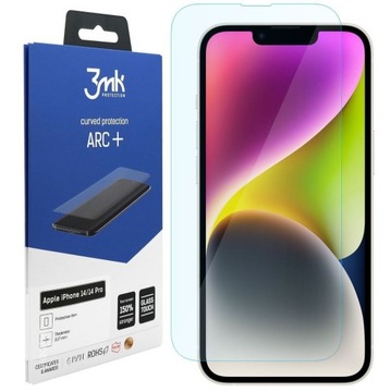 FOLIA na CAŁY Ekran do Apple iPhone 14, 3mk ARC+