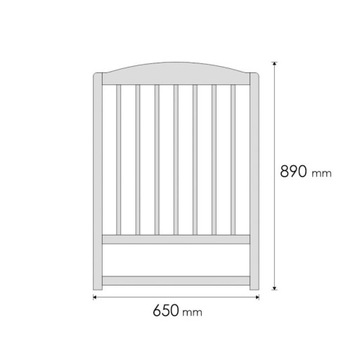 Детская кроватка 120х60 Tomi V Сосна