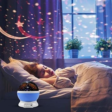 PROJEKTOR GWIAZD LAMPKA NOCNA LED RZUTNIK NIEBA
