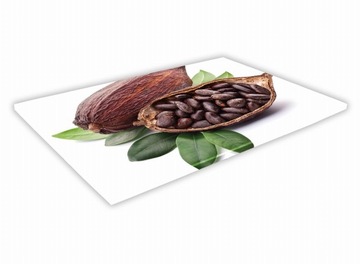 SZKLANA DESKA KUCHENNA 40x30 81b Kakao