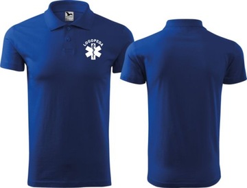 Męska Koszulka medyczna Polo Logopeda Bawełna