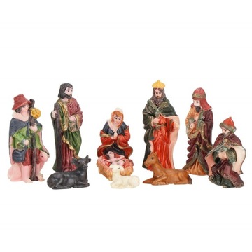 Статуэтки для вертепа, набор 10 шт., ИИСУС МАРИЯ, вертеп
