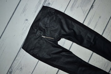 G-STAR RAW LYNN SKINNY FIT PANTS SPODNIE BLACK ALA SKÓRA WOMEN 25/32