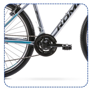 ГОРНЫЙ ВЕЛОСИПЕД ROMET RAMBLER 6.0 26 SHIMANO ALU С ПОДСВЕТКОЙ СВОБОДНАЯ ПОДСТАВКА