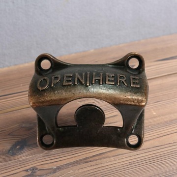 2x классическое настенное крепление в стиле ретро в деревенском стиле, винтажная настенная открывалка для бутылок